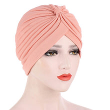 Load image into Gallery viewer, Solid Folds Pearl Turban
