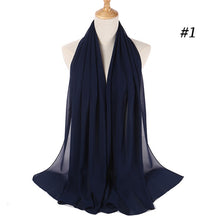 Load image into Gallery viewer, Plain Chiffon Scarf 2