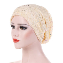 Load image into Gallery viewer, Sparkly Lace Turban