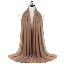 Load image into Gallery viewer, Women Solid Chiffon Scarf