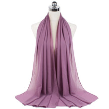 Load image into Gallery viewer, Women Solid Chiffon Scarf
