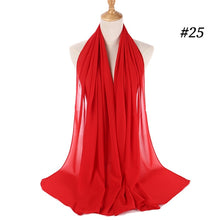 Load image into Gallery viewer, Plain Chiffon Scarf 2