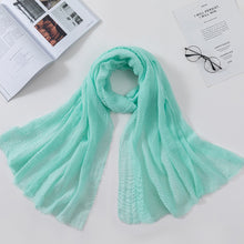 Load image into Gallery viewer, Plain Crinkled Scarf