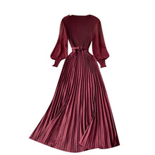 Load image into Gallery viewer, Vintage Puff Sleeve Maxi Dress