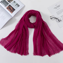 Load image into Gallery viewer, Plain Crinkled Scarf
