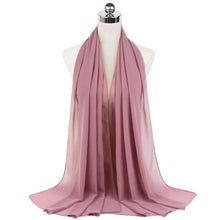 Load image into Gallery viewer, Women Solid Chiffon Scarf