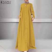 Load image into Gallery viewer, Long Sleeve Button Dress