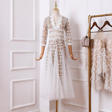 Load image into Gallery viewer, Women's Embroidery Mesh Dress