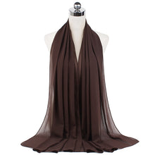 Load image into Gallery viewer, Women Solid Chiffon Scarf