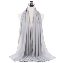 Load image into Gallery viewer, Women Solid Chiffon Scarf