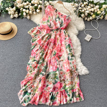 Load image into Gallery viewer, Pink Floral Print Maxi Dress