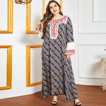 Load image into Gallery viewer, Modern Embroidery Long Sleeve Dress