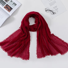 Load image into Gallery viewer, Plain Crinkled Scarf