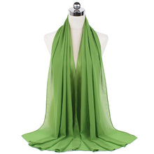 Load image into Gallery viewer, Women Solid Chiffon Scarf