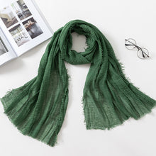 Load image into Gallery viewer, Plain Crinkled Scarf
