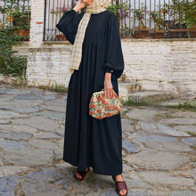 Load image into Gallery viewer, Long Puff Sleeve Maxi Dress