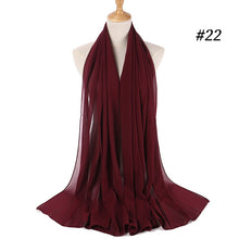 Load image into Gallery viewer, Plain Chiffon Scarf 2
