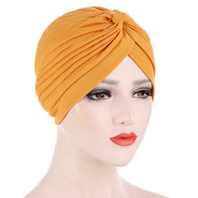 Load image into Gallery viewer, Solid Folds Pearl Turban