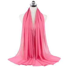 Load image into Gallery viewer, Women Solid Chiffon Scarf