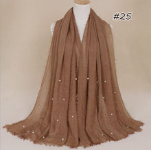 Load image into Gallery viewer, Crinkled Pearl Scarf