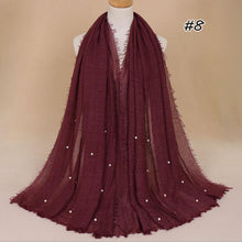 Load image into Gallery viewer, Crinkled Pearl Scarf
