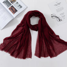 Load image into Gallery viewer, Plain Crinkled Scarf