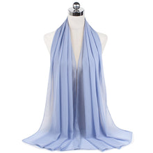 Load image into Gallery viewer, Women Solid Chiffon Scarf
