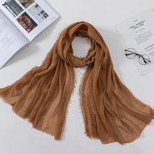 Load image into Gallery viewer, Plain Crinkled Scarf