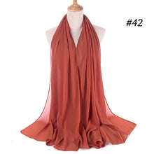 Load image into Gallery viewer, Plain Chiffon Scarf 2
