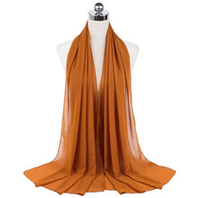 Load image into Gallery viewer, Women Solid Chiffon Scarf