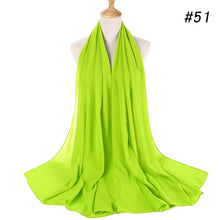 Load image into Gallery viewer, Plain Chiffon Scarf