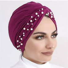 Load image into Gallery viewer, Velvet Turbans with Pearls