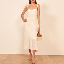 Load image into Gallery viewer, Vintage Strap Tie Ruffle Dress