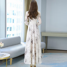 Load image into Gallery viewer, Long Sleeve Chiffon Maxi Dress