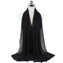 Load image into Gallery viewer, Women Solid Chiffon Scarf