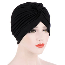 Load image into Gallery viewer, Solid Folds Pearl Turban