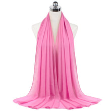 Load image into Gallery viewer, Women Solid Chiffon Scarf