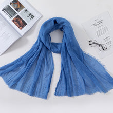 Load image into Gallery viewer, Plain Crinkled Scarf
