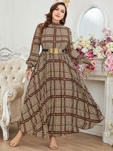 Load image into Gallery viewer, Long Sleeve Muslim Maxi Dress