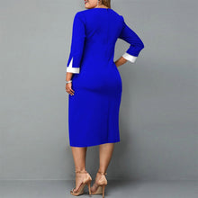 Load image into Gallery viewer, Hip Skirt Stitching Vintage Dress