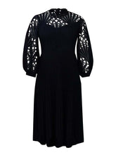 Load image into Gallery viewer, Elegant Lace Cutout Midi Dress