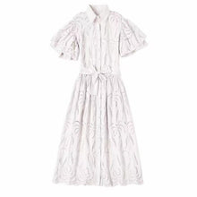 Load image into Gallery viewer, Elegant Solid Hollow Out Maxi Dress