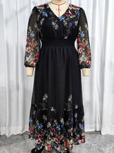 Load image into Gallery viewer, Chic Long Floral Maxi Dress
