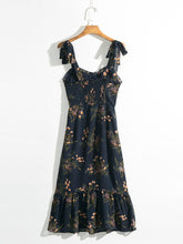 Load image into Gallery viewer, Vintage Strap Tie Ruffle Dress