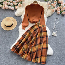 Load image into Gallery viewer, Elegant Sweater Long Skirts Dress