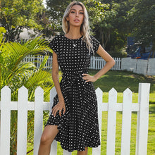 Load image into Gallery viewer, Pleated Polka Dots Dress