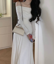 Load image into Gallery viewer, New Elegant Long Sleeve Off Shoulder Dress