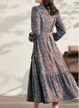 Load image into Gallery viewer, Long Sleeve Floral Women Dress