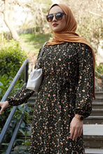 Load image into Gallery viewer, Elegant Flower Print Maxi Dress