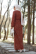 Load image into Gallery viewer, Elegant Flower Print Maxi Dress